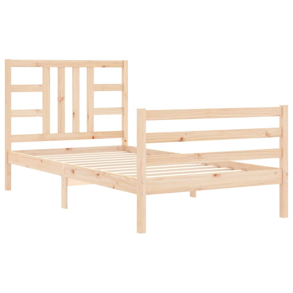 Cadre de lit sans matelas bois de pin massif - XIOS