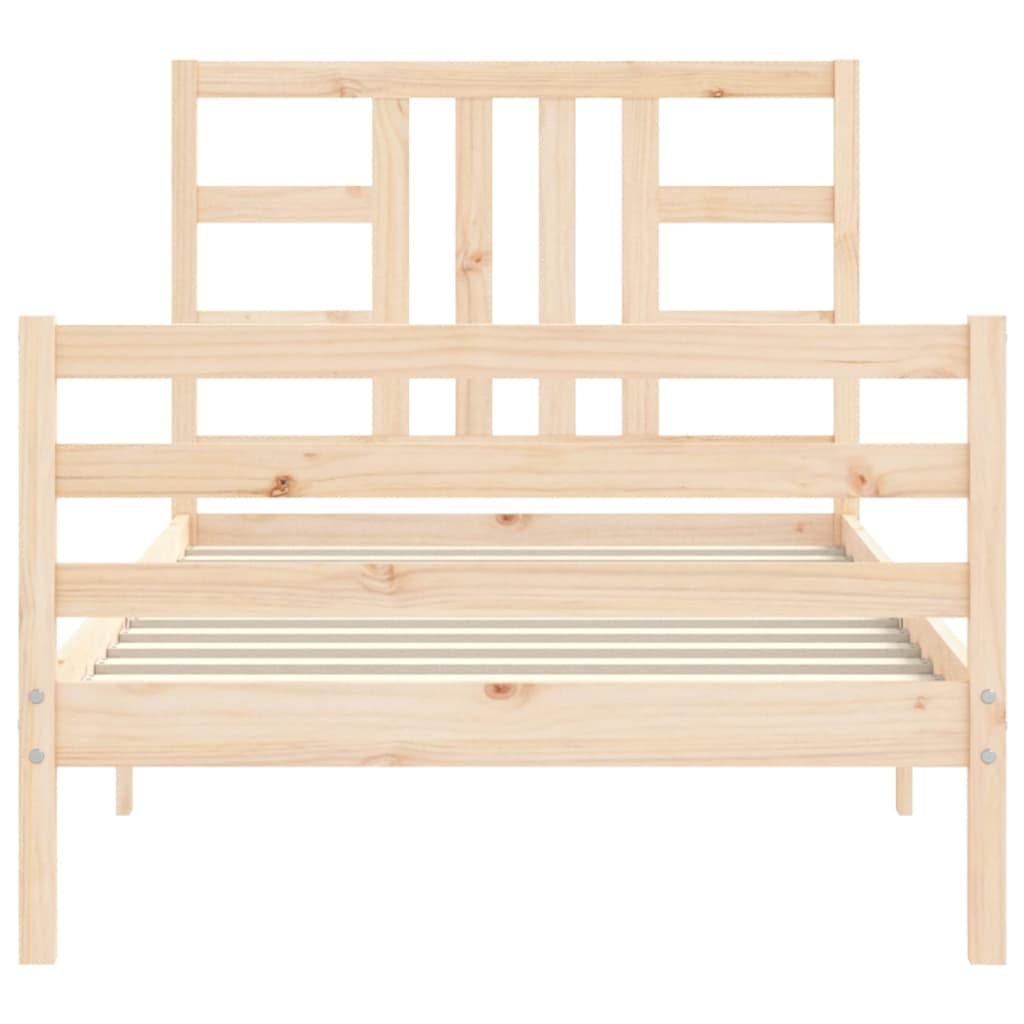 Cadre de lit sans matelas bois de pin massif - XIOS