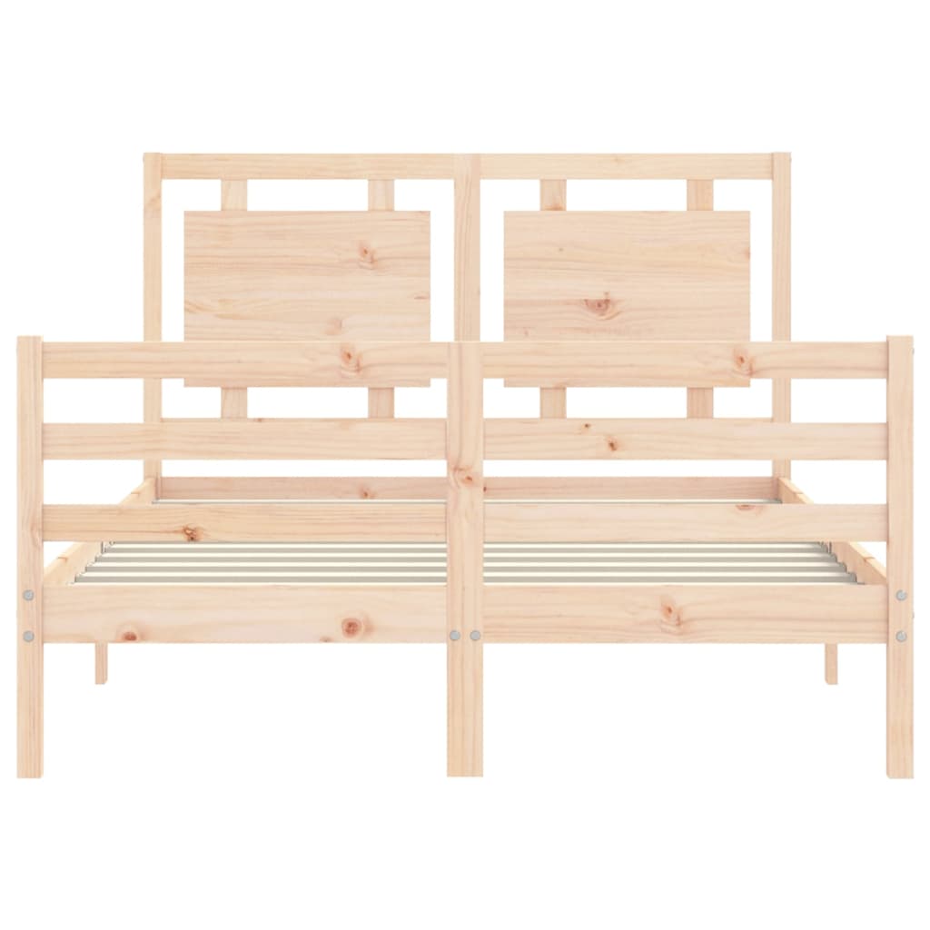 Cadre de lit sans matelas 120x200 cm bois massif - XIOS