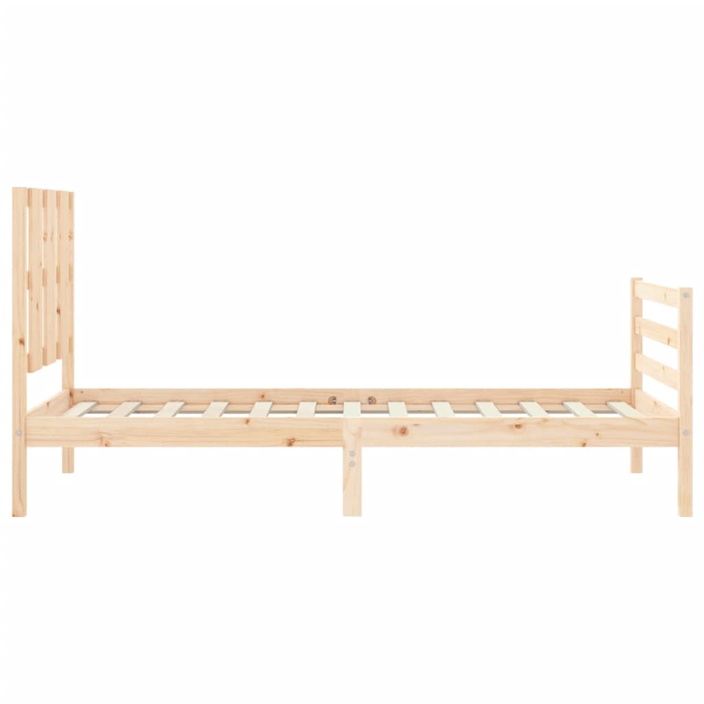 Cadre de lit sans matelas 90x200 cm bois massif - XIOS