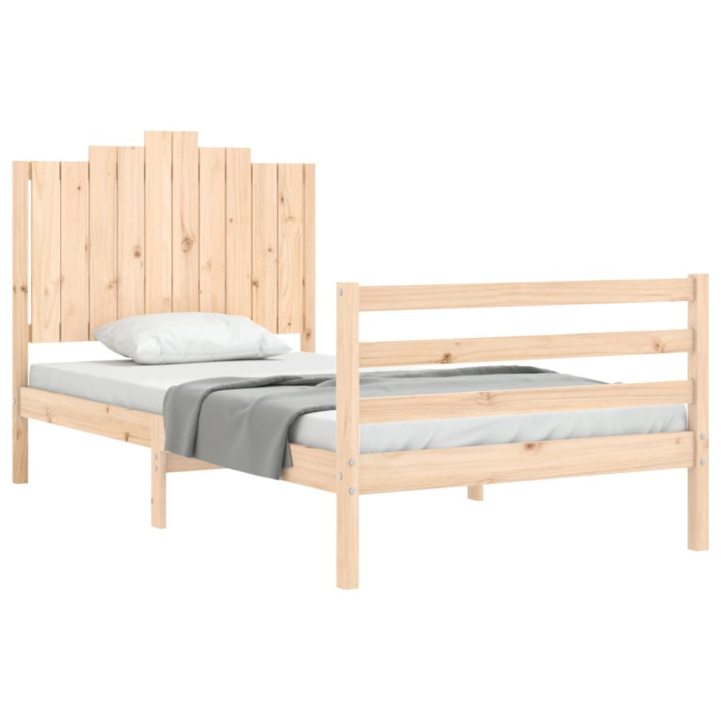 Cadre de lit sans matelas 100x200 cm bois massif - XIOS