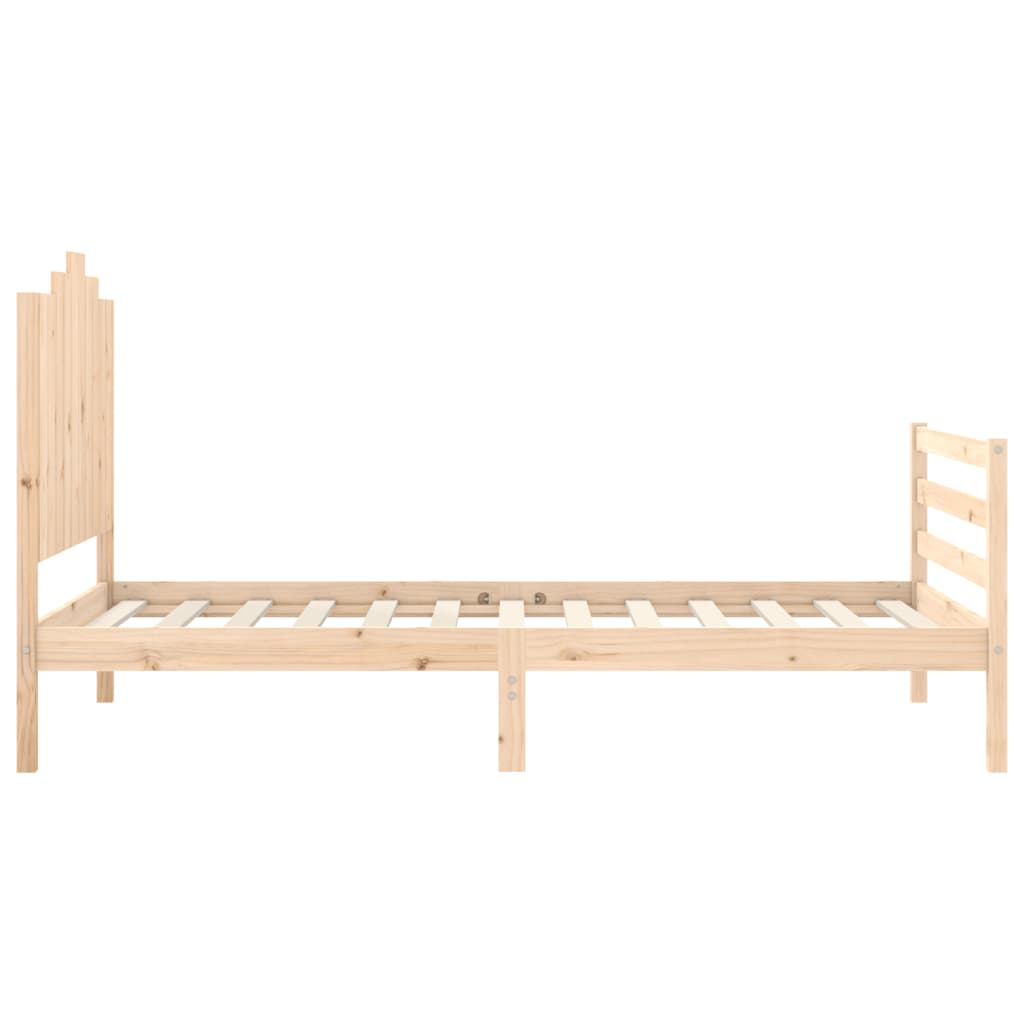 Cadre de lit sans matelas 100x200 cm bois massif - XIOS