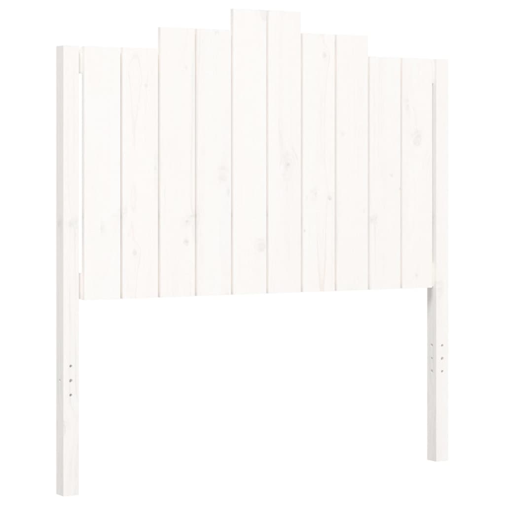Cadre de lit sans matelas blanc 100x200 cm bois massif - XIOS