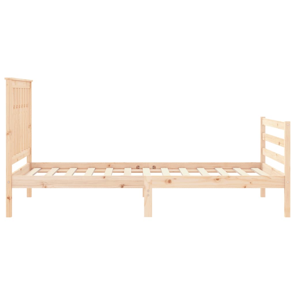 Cadre de lit sans matelas 100x200 cm bois massif - XIOS