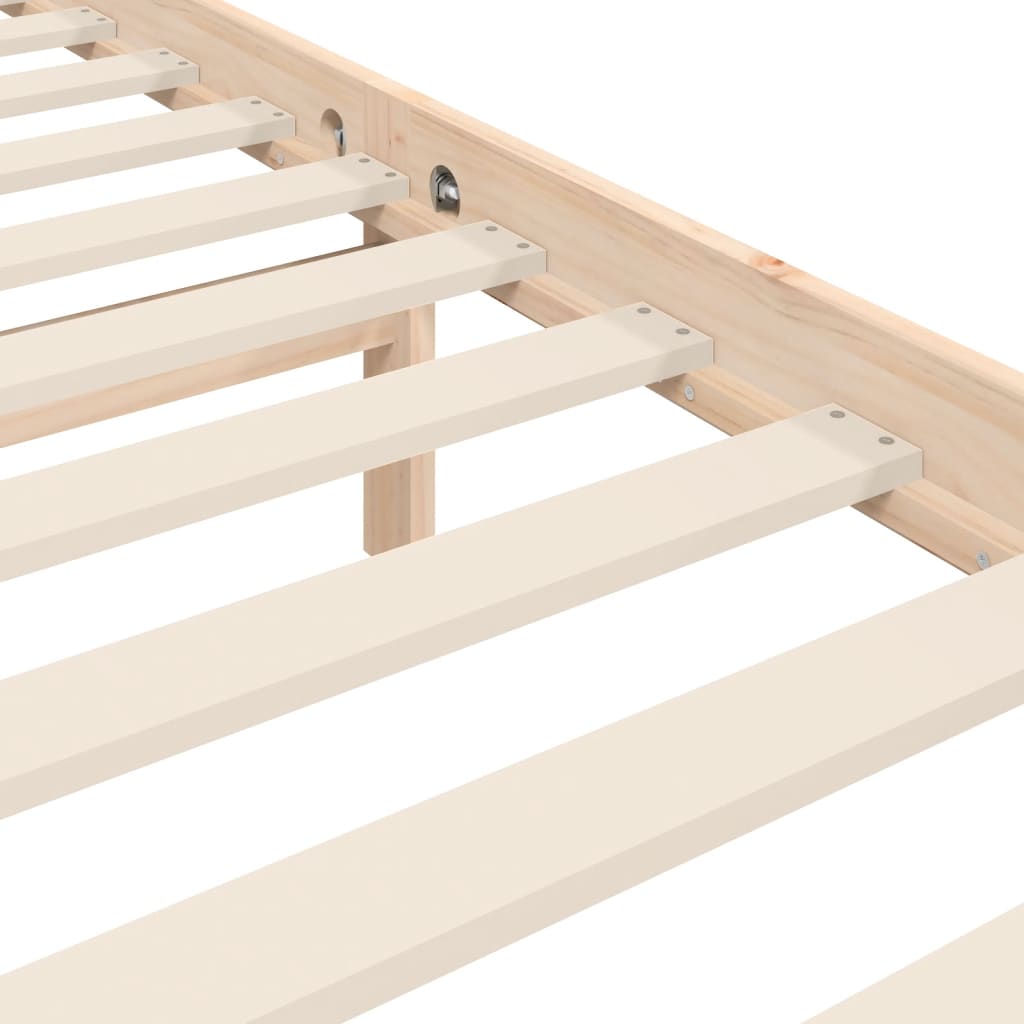 Cadre de lit sans matelas 100x200 cm bois massif - XIOS