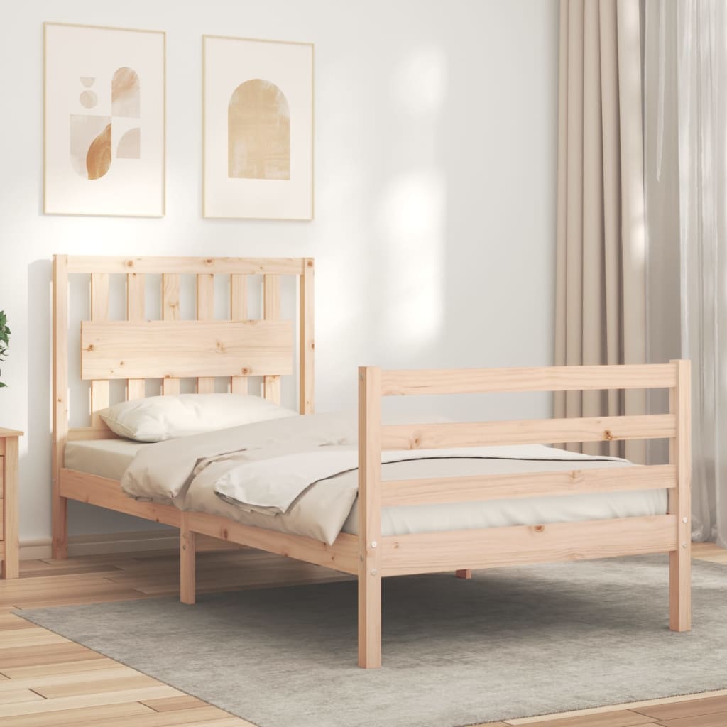 Cadre de lit sans matelas bois massif - XIOS
