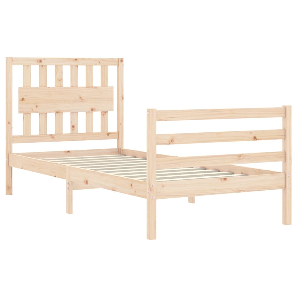 Cadre de lit sans matelas bois massif - XIOS