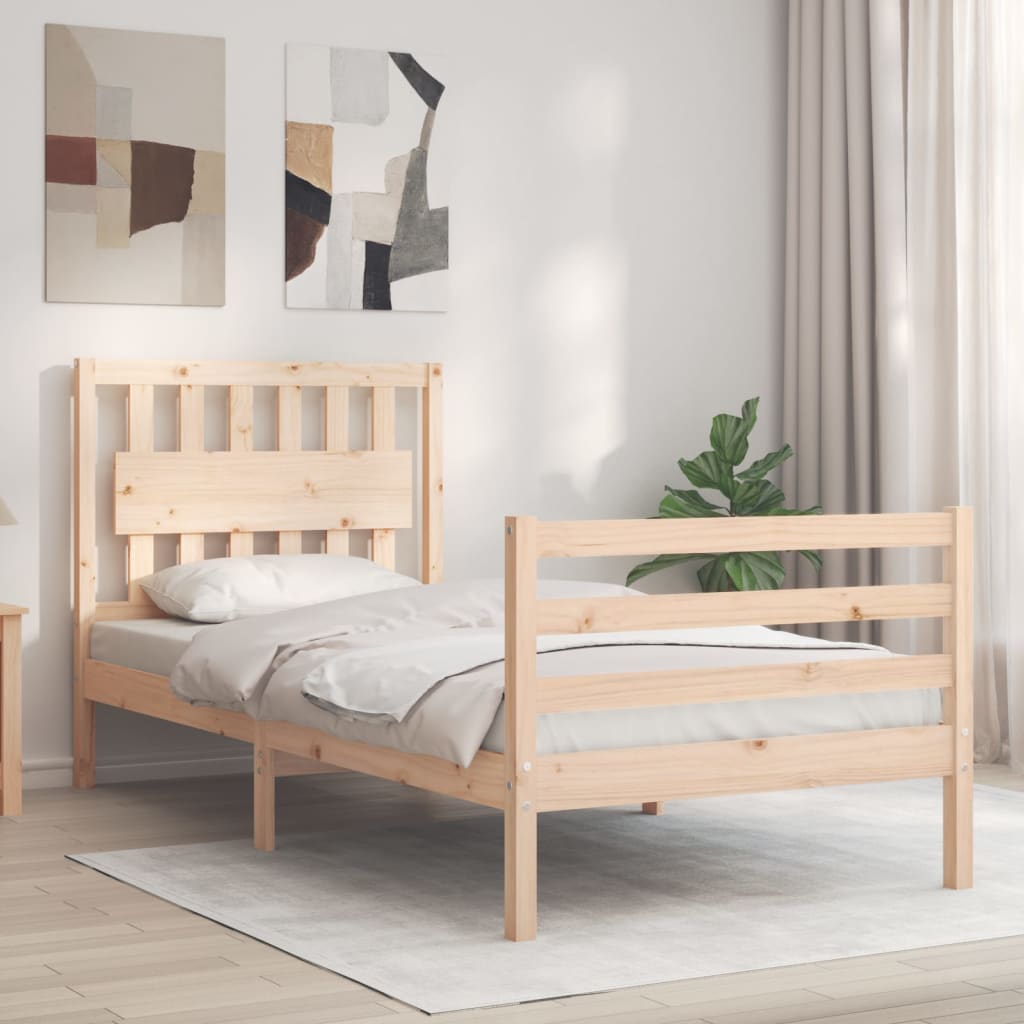 Cadre de lit sans matelas bois massif - XIOS