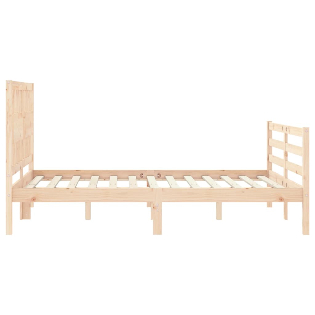 Cadre de lit sans matelas 120x200 cm bois massif - XIOS