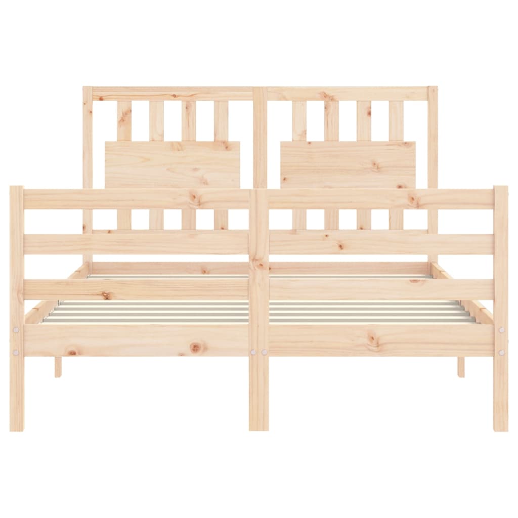 Cadre de lit sans matelas 120x200 cm bois massif - XIOS
