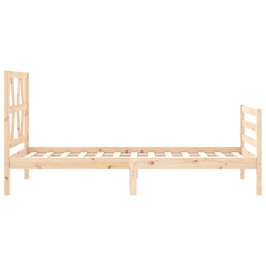 Cadre de lit sans matelas 90x200 cm bois massif - XIOS