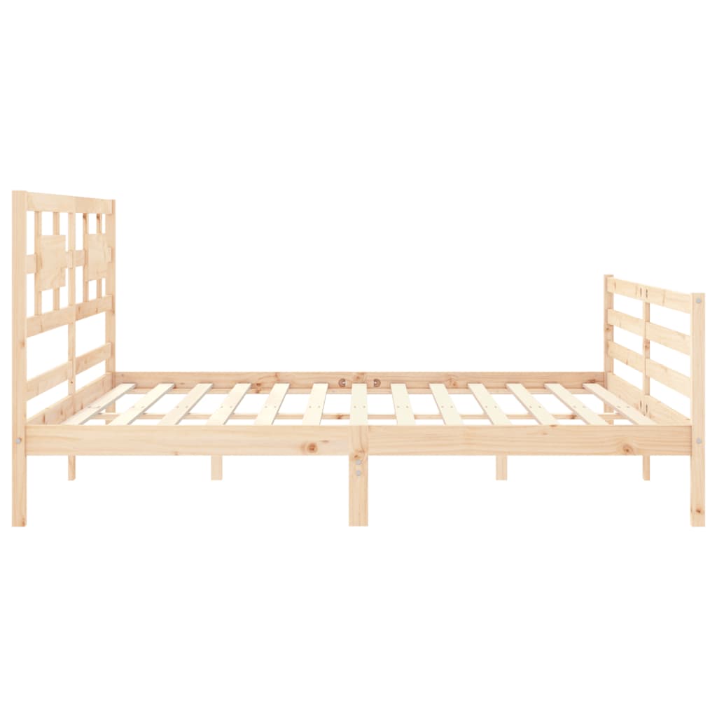 Cadre de lit sans matelas 200x200 cm bois massif - XIOS