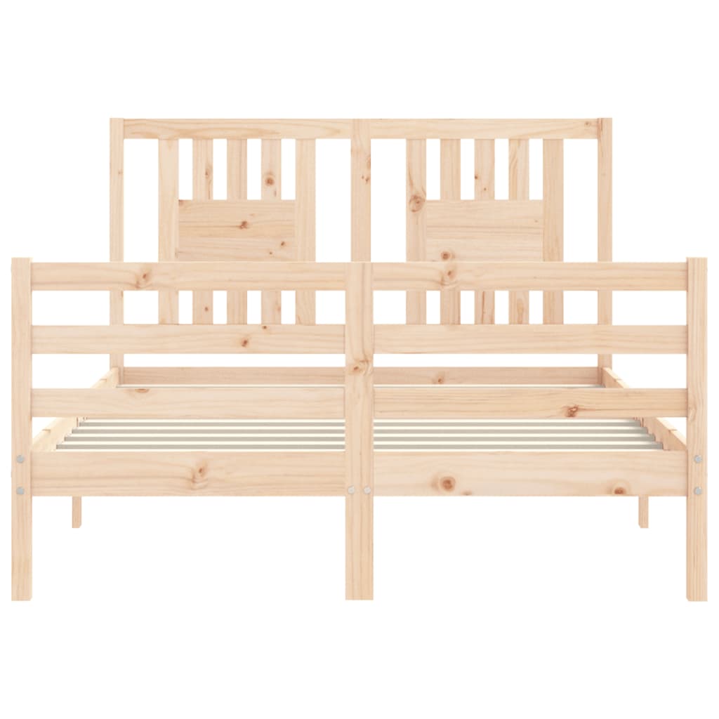 Cadre de lit sans matelas 120x200 cm bois massif - XIOS