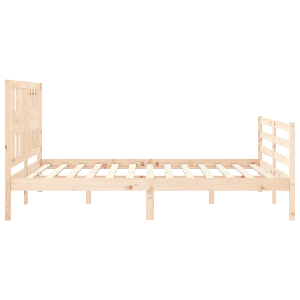 Cadre de lit sans matelas 160x200 cm bois massif - XIOS