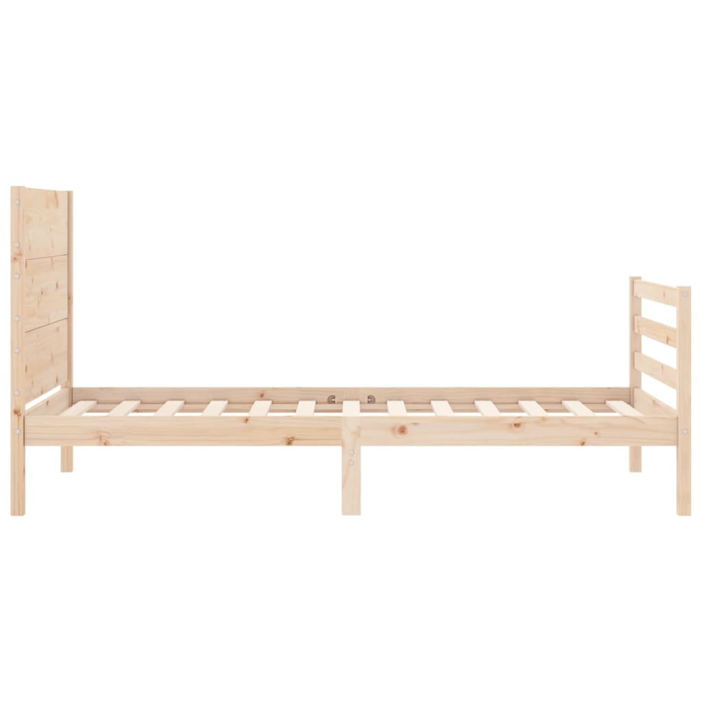 Cadre de lit sans matelas 90x200 cm bois massif - XIOS