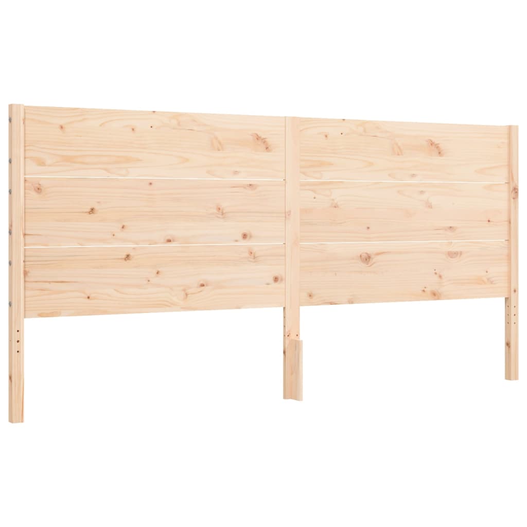 Cadre de lit sans matelas 200x200 cm bois massif - XIOS