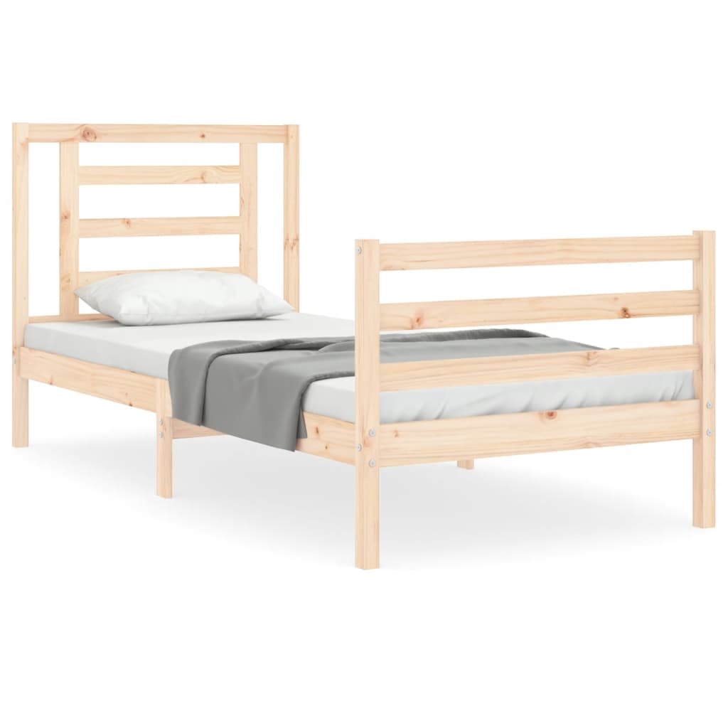 Cadre de lit sans matelas bois massif - XIOS