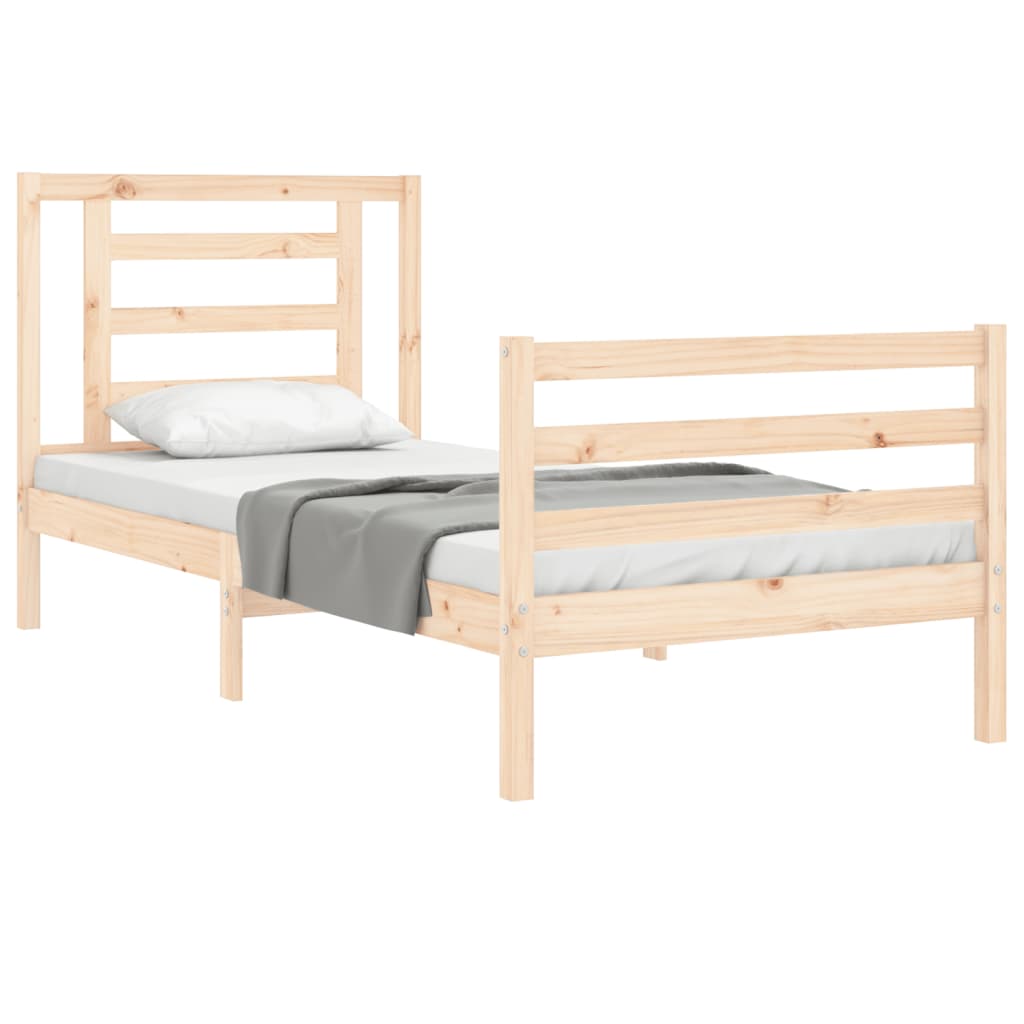 Cadre de lit sans matelas bois massif - XIOS