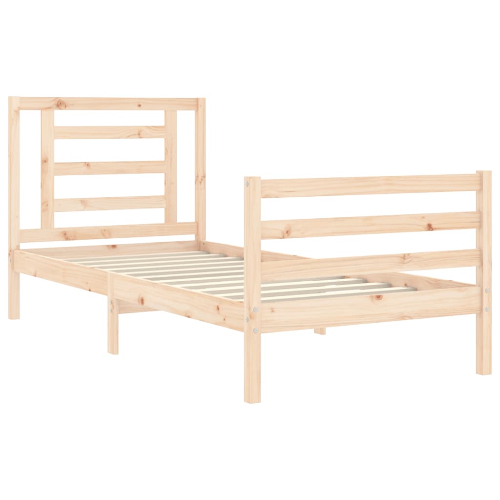 Cadre de lit sans matelas bois massif - XIOS