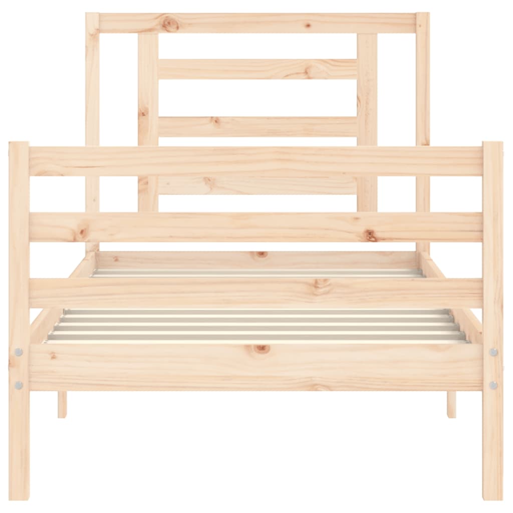 Cadre de lit sans matelas bois massif - XIOS