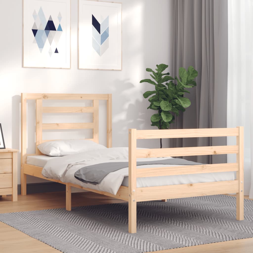 Cadre de lit sans matelas bois massif - XIOS
