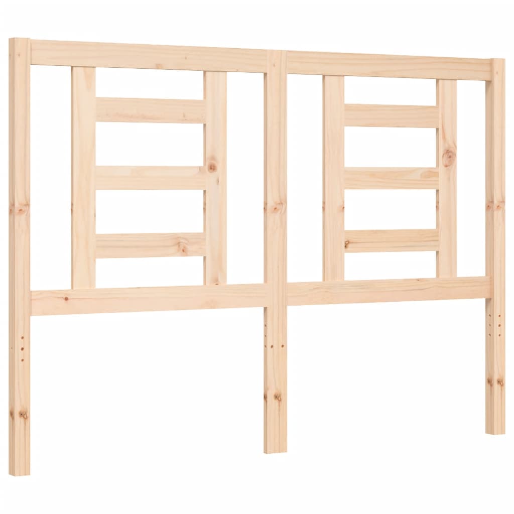 Cadre de lit sans matelas 140x190 cm bois massif - XIOS