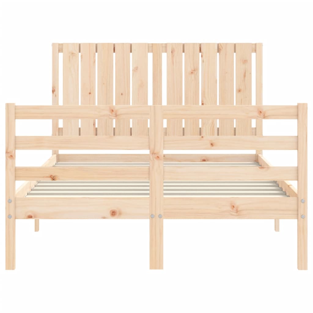 Cadre de lit sans matelas 120x200 cm bois massif - XIOS