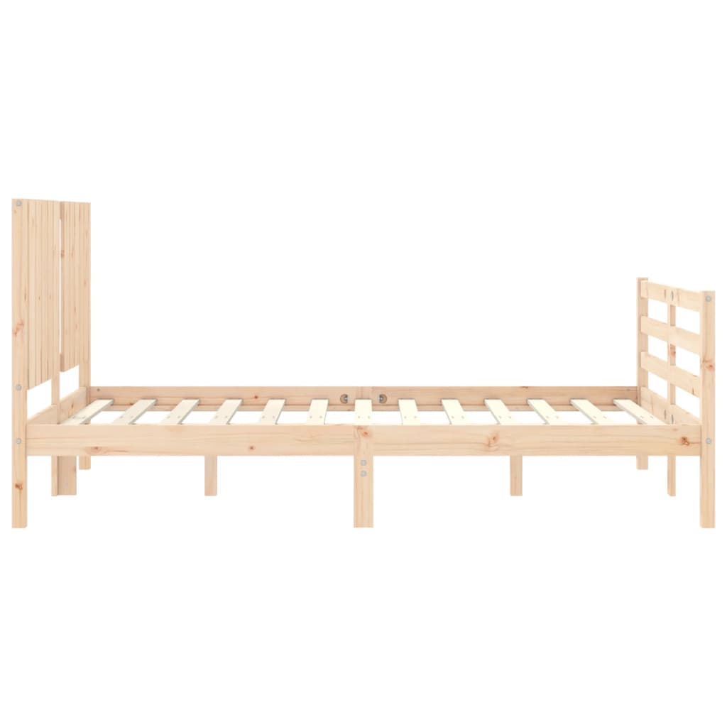 Cadre de lit sans matelas 120x200 cm bois massif - XIOS