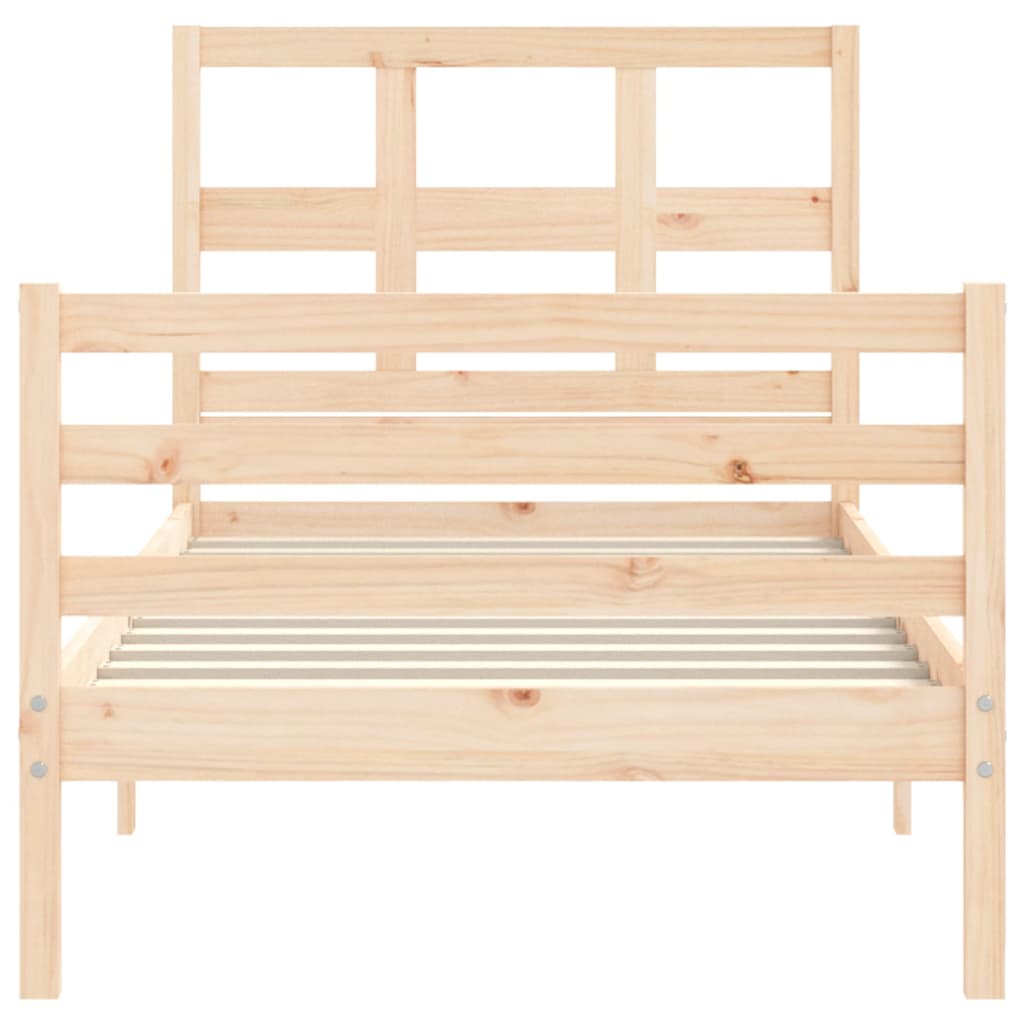 Cadre de lit sans matelas 90x200 cm bois massif - XIOS