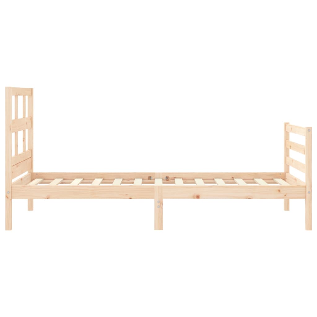 Cadre de lit sans matelas 90x200 cm bois massif - XIOS