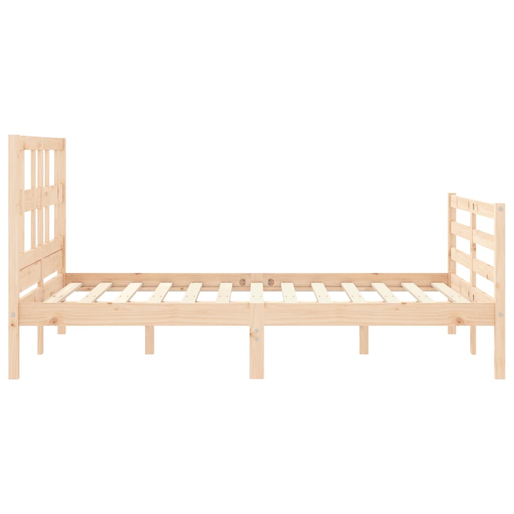 Cadre de lit sans matelas 120x200 cm bois massif - XIOS