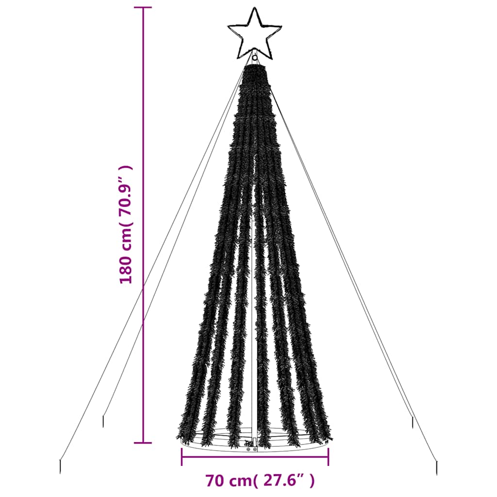 Sapin de Noël à LED 275 LED colorées 180 cm - XIOS