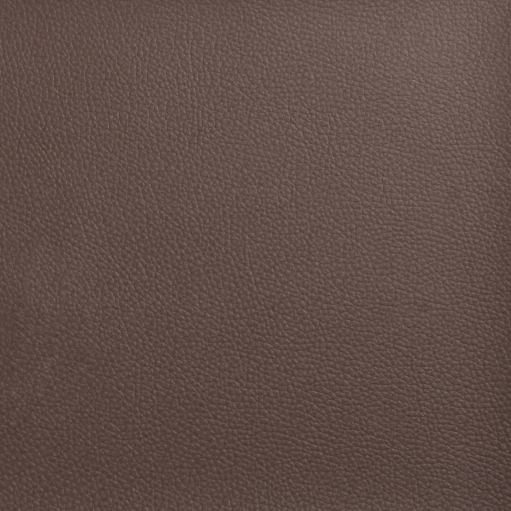 Fauteuil inclinable de massage repose-pieds marron similicuir - XIOS