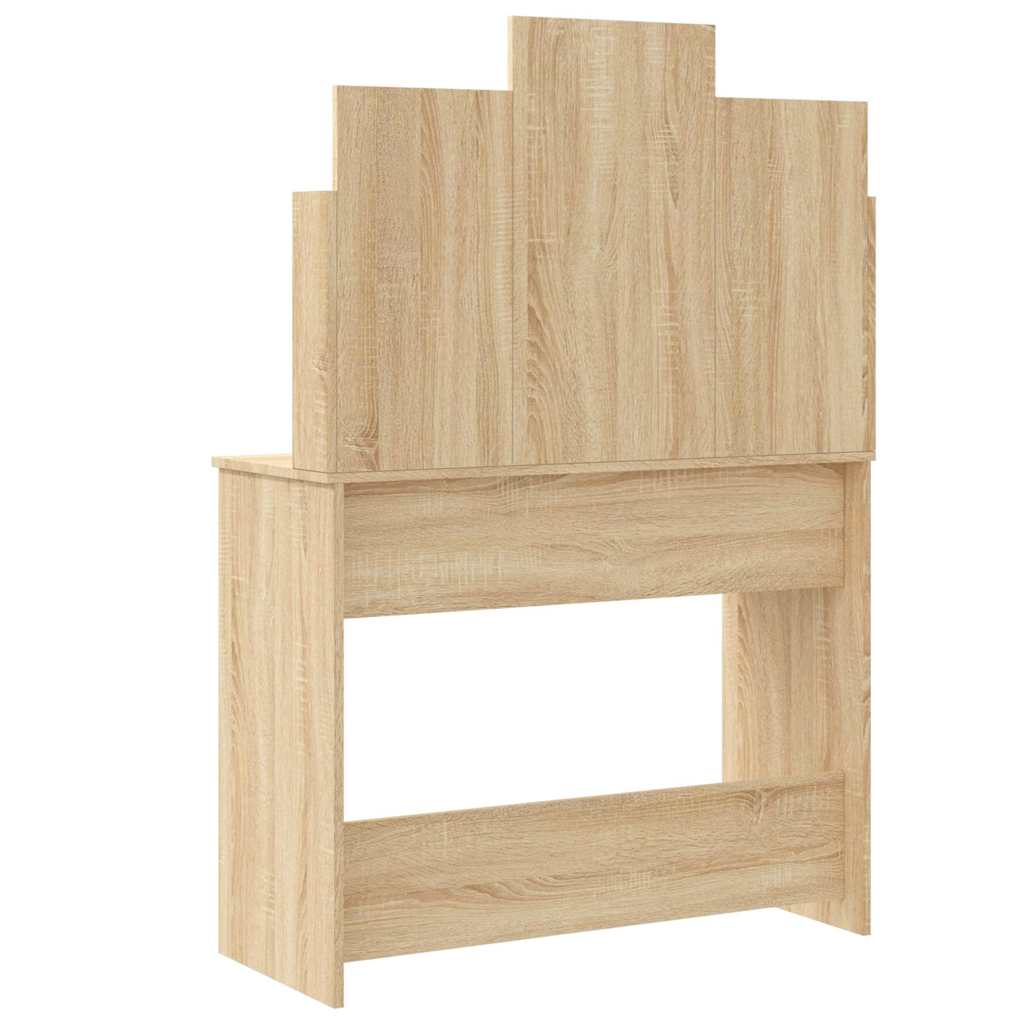 Coiffeuse avec lumières LED chêne sonoma 96x40x142 cm - XIOS