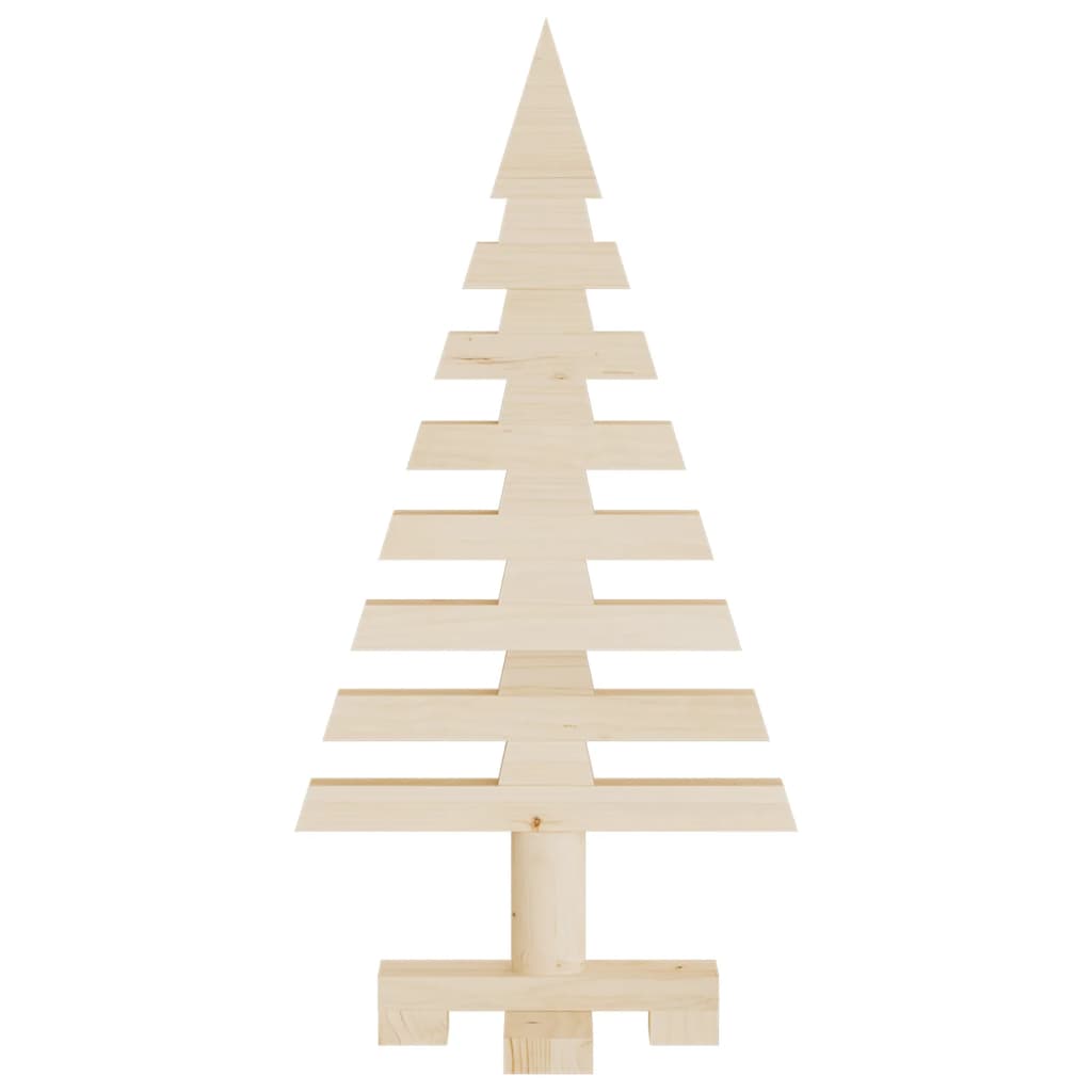 Arbres de Noël en bois pour décoration 3 pcs bois massif de pin - XIOS