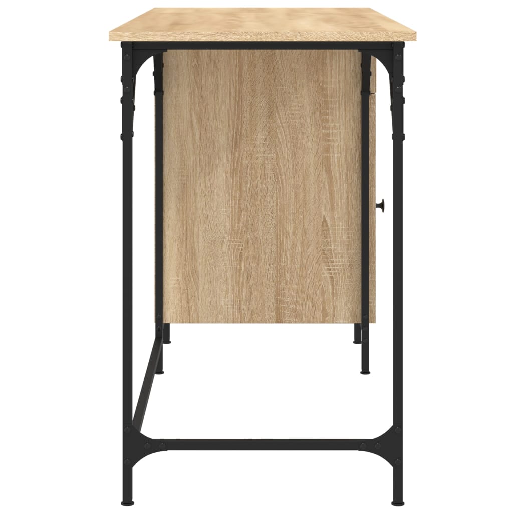 Bureau d'ordinateur chêne sonoma 131x48x75 cm bois d’ingénierie - XIOS