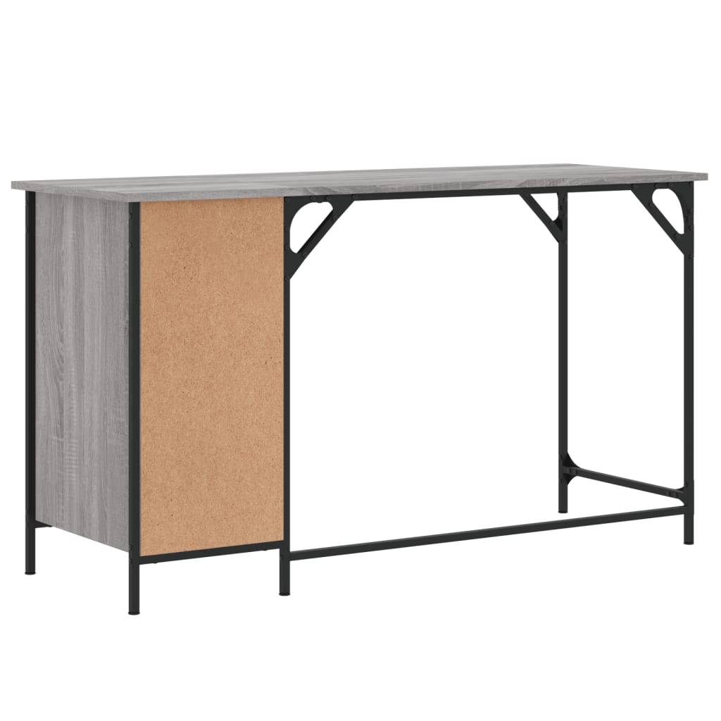 Bureau d'ordinateur sonoma gris 131x48x75 cm bois d’ingénierie - XIOS