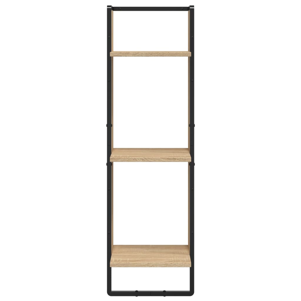 Étagère murale 3 niveaux chêne sonoma 30x25x100 cm - XIOS