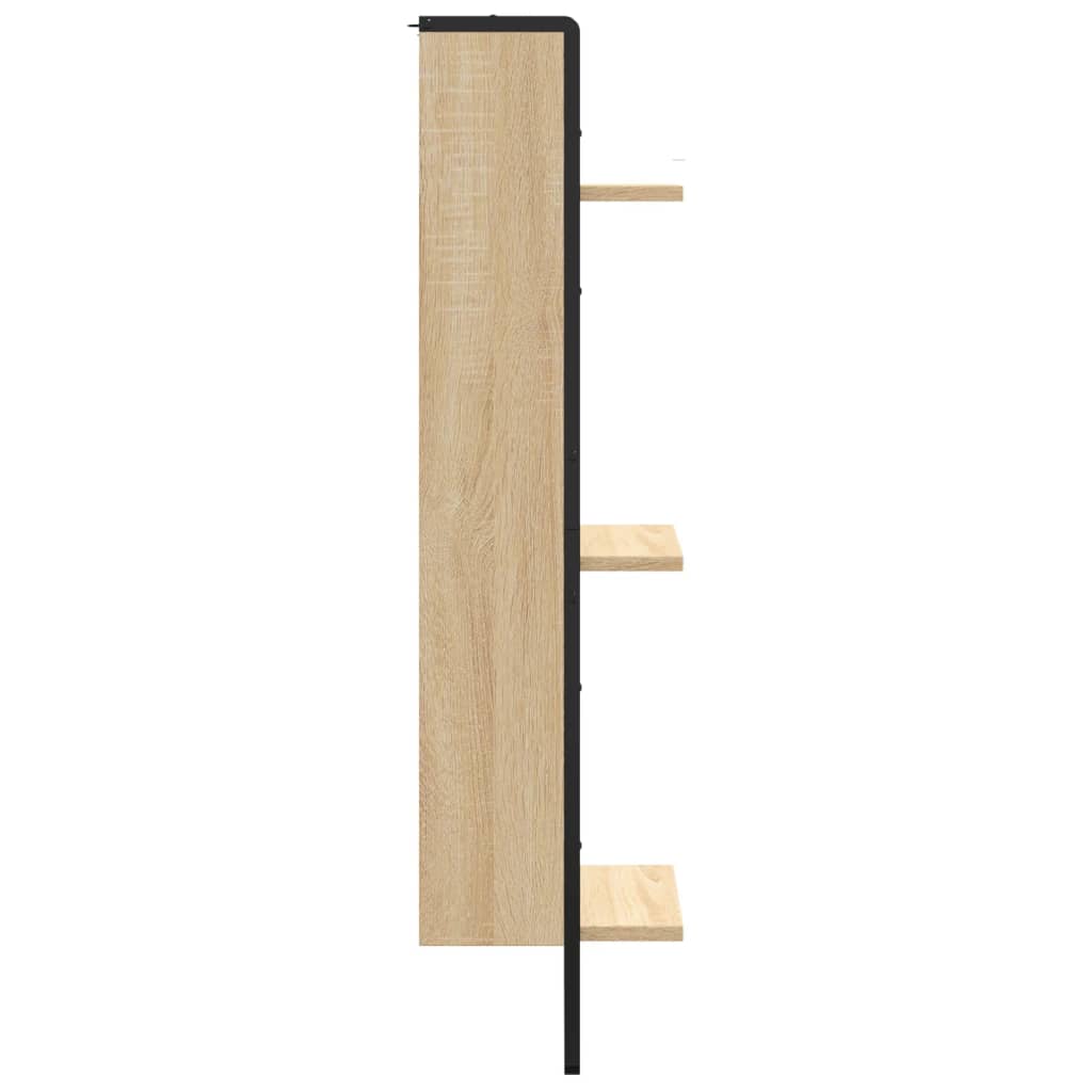Étagère murale 3 niveaux chêne sonoma 30x25x100 cm - XIOS