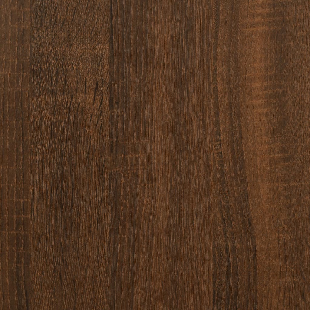 Ensemble d'étagères murales avec barres 4 pcs chêne marron Étagères murales & corniches vidaXL
