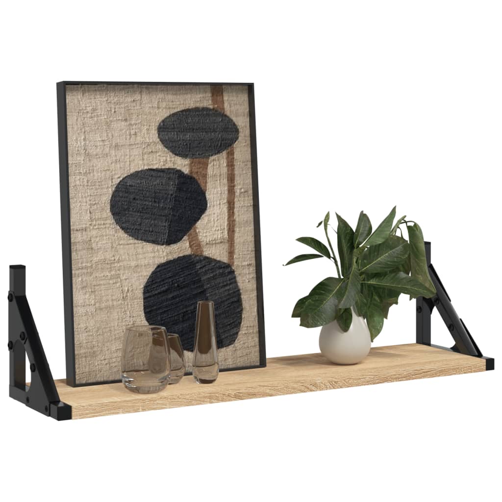 Étagères murales 2 pcs chêne sonoma 60x15x15,5 cm - XIOS