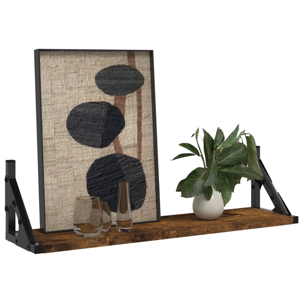 Étagères murales 2 pcs chêne fumé 60x15x15,5 cm - XIOS