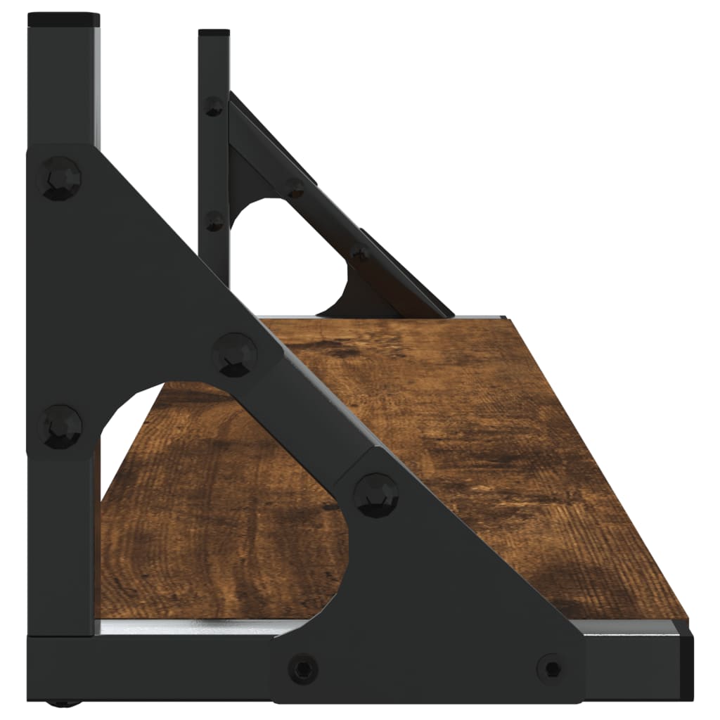 Étagères murales 2 pcs chêne fumé 60x15x15,5 cm - XIOS