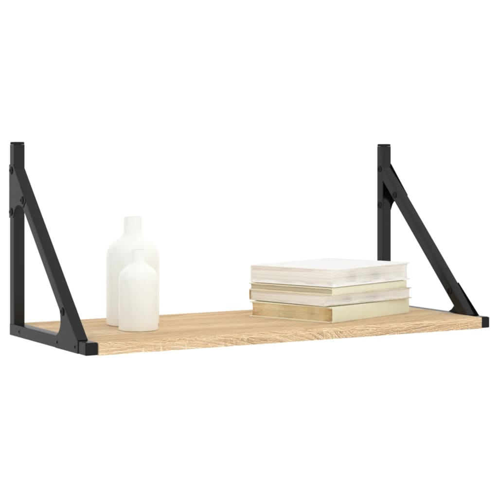 Étagères murales 2 pcs chêne sonoma 60x25x25,5 cm - XIOS