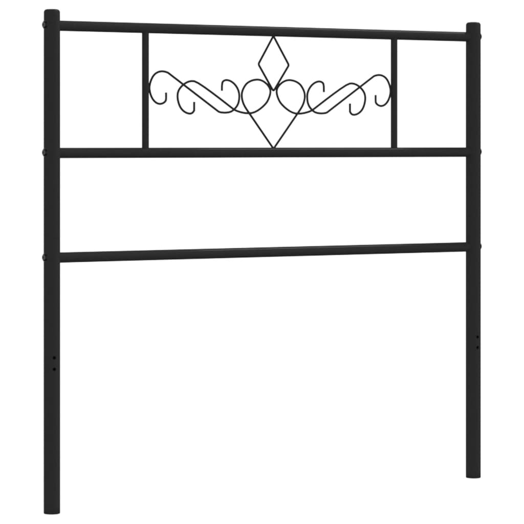Tête de lit métal noir 90 cm - XIOS