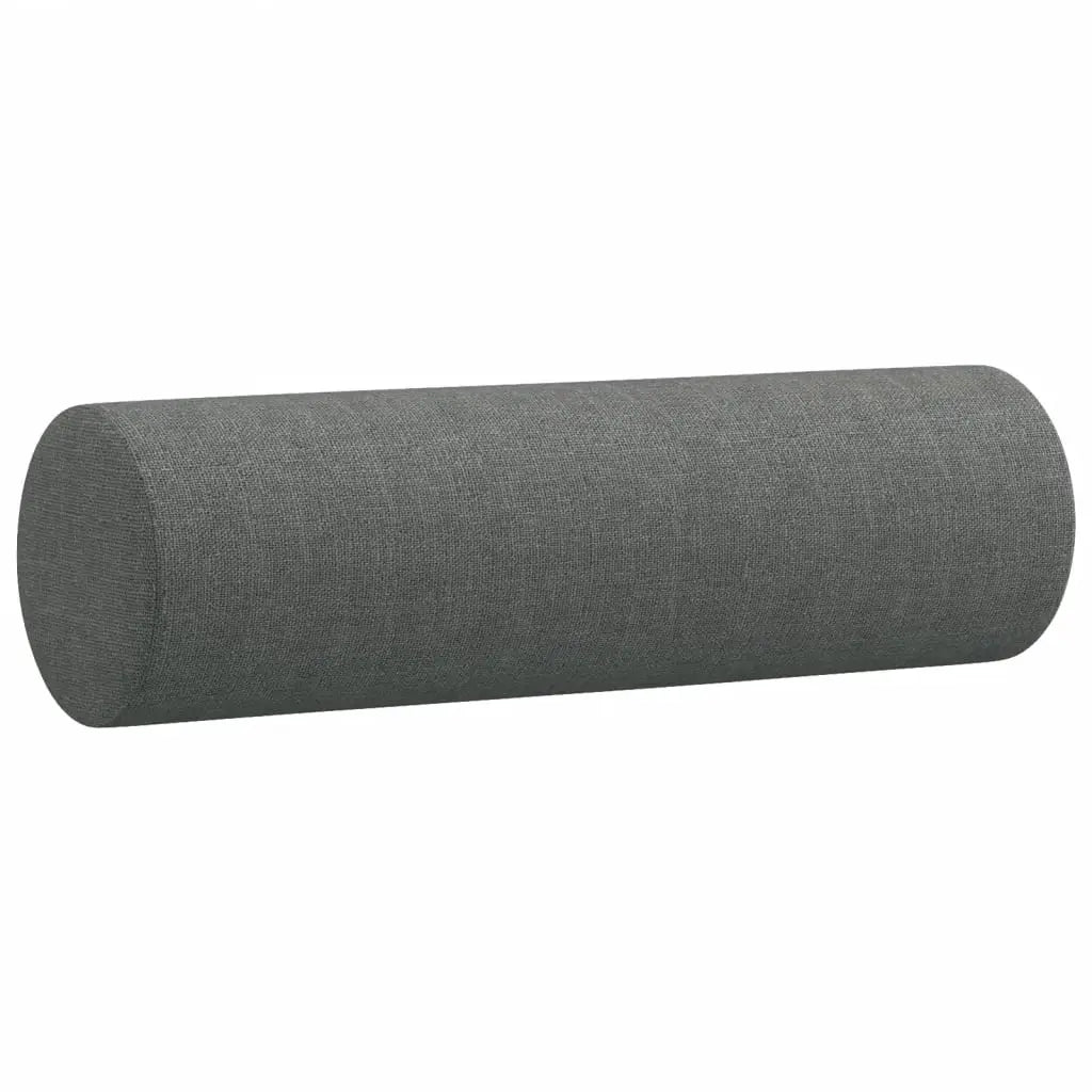 Canapé 3 places avec oreillers gris foncé 180 cm tissu - XIOS