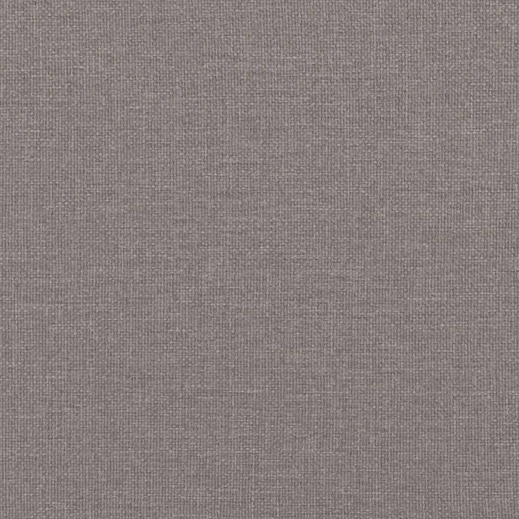 Canapé 3 places avec oreillers décoratifs taupe 180 cm tissu