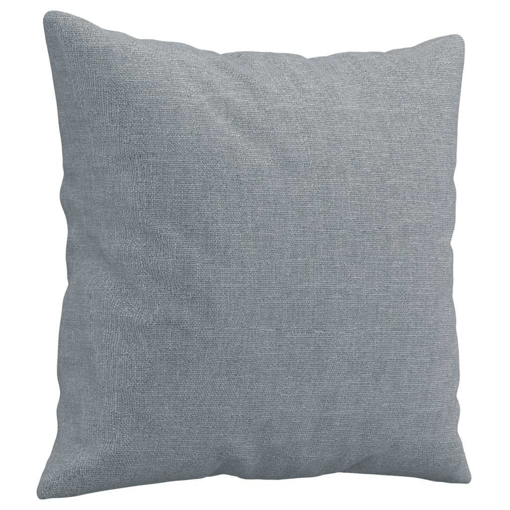Canapé 3 places avec oreillers gris clair 180 cm tissu - XIOS
