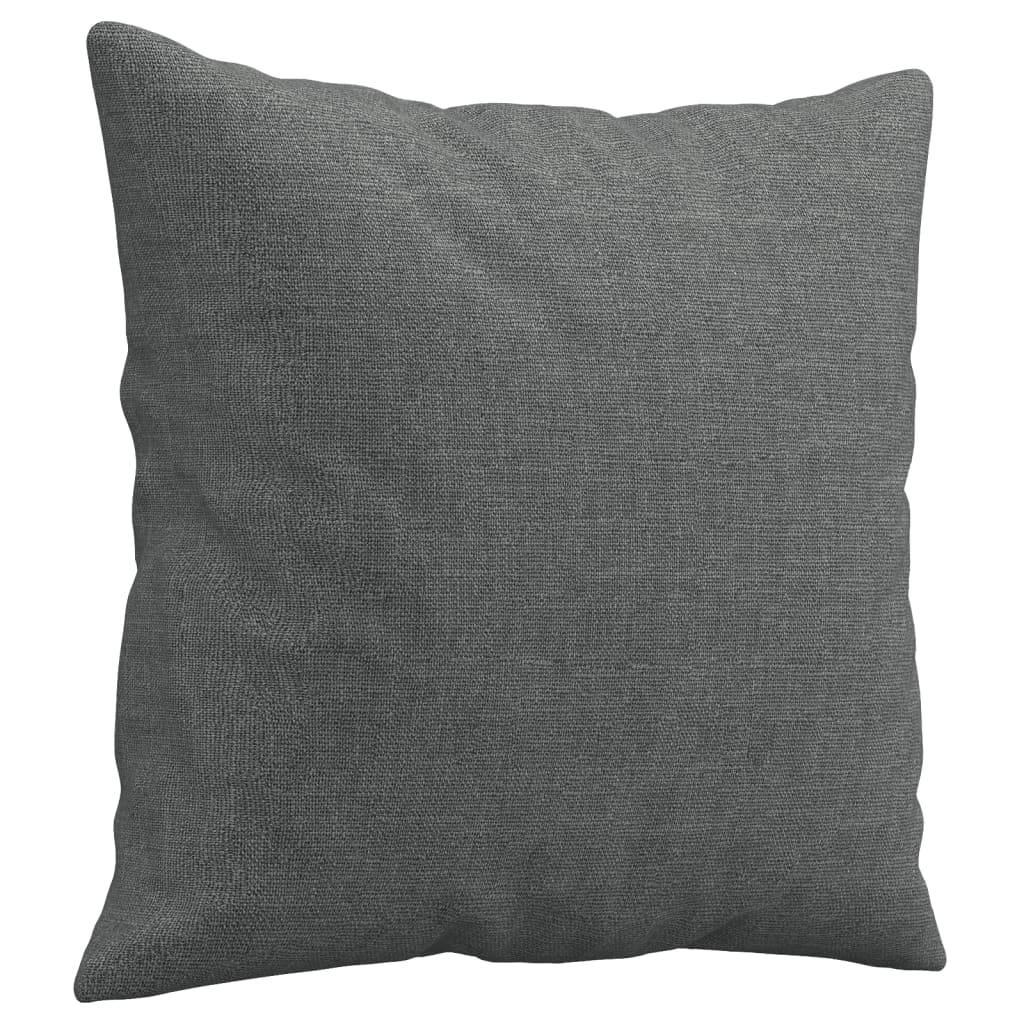 Canapé 3 places avec oreillers gris foncé 180 cm tissu - XIOS