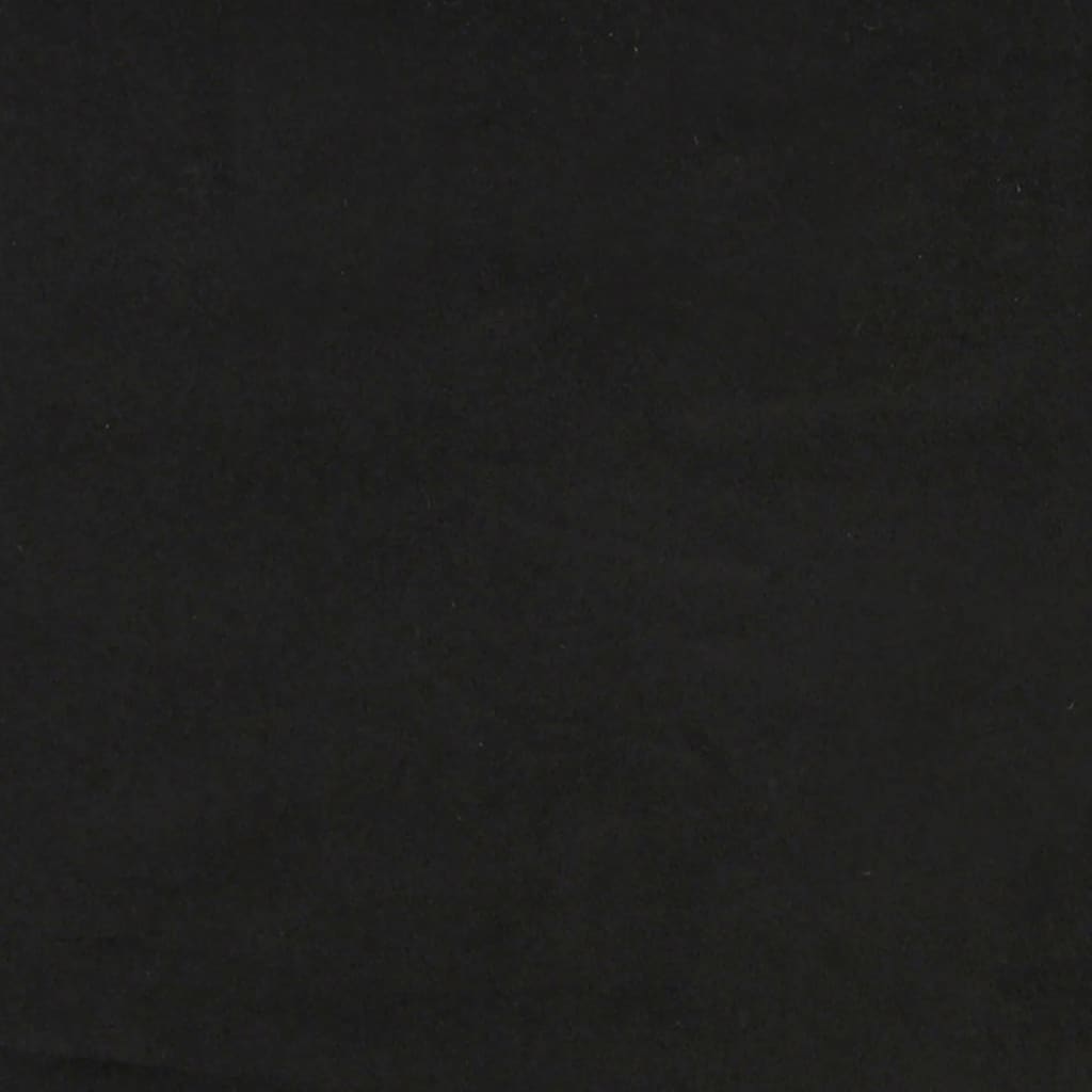 Canapé 2 places avec oreillers décoratifs noir 120 cm velours